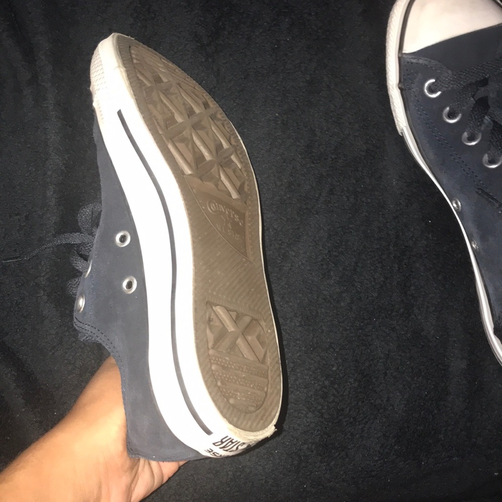 Navy Blue Converse - Picture 3 of 4